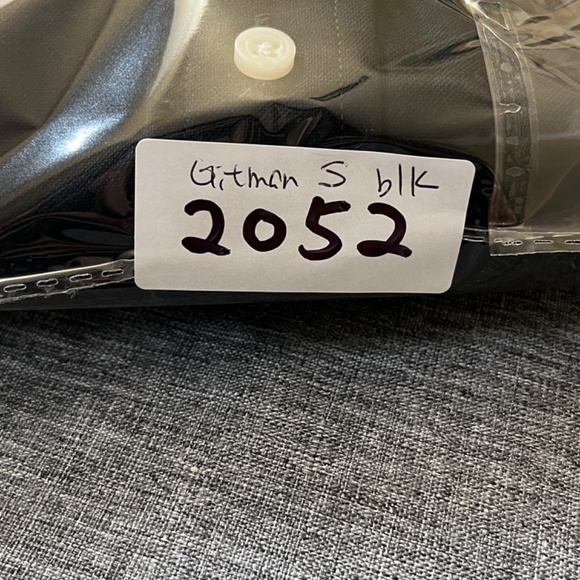 Gitman Bros Vintage Cotton Button Down Long Sleeve Shirt - Men's Size S - Black - Picture 11 of 11